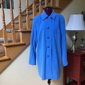 Microsuede Periwinkle Blue Coat/Jacket L